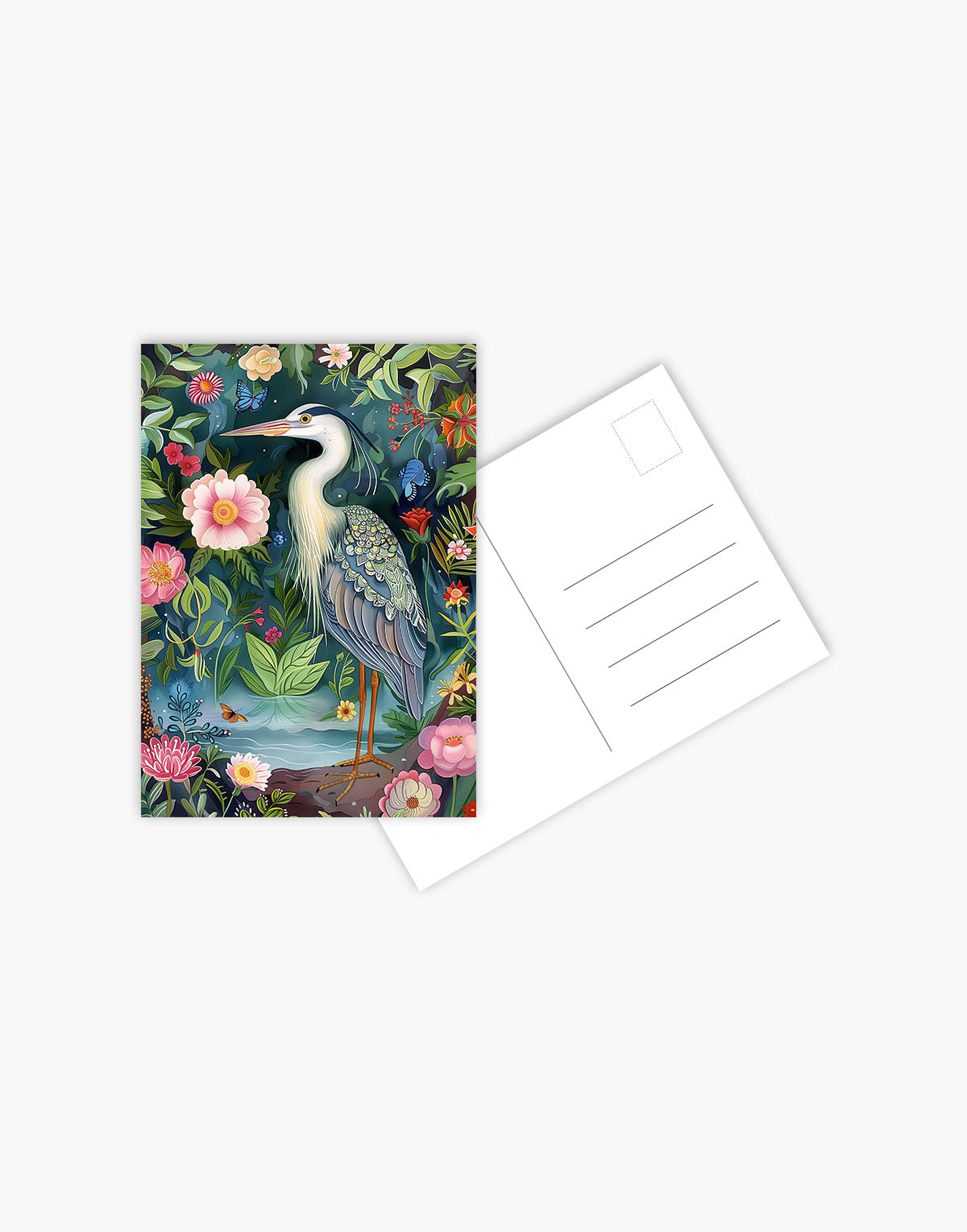 Carte Postala Floral Bird