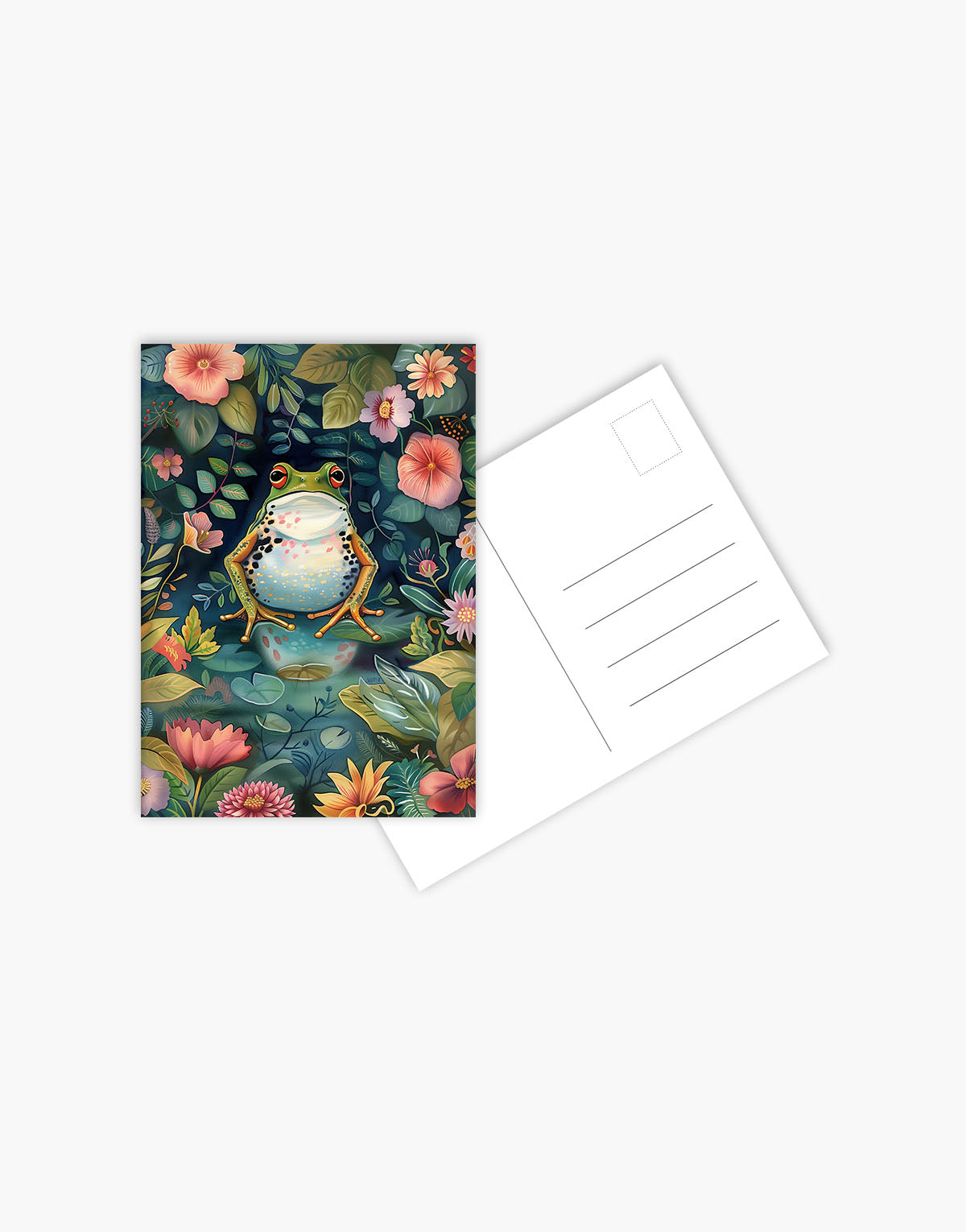 Carte Postala Floral Frog
