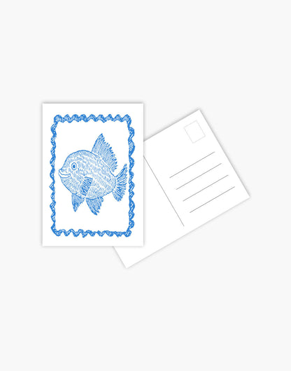 Carte Postala Blue Fish