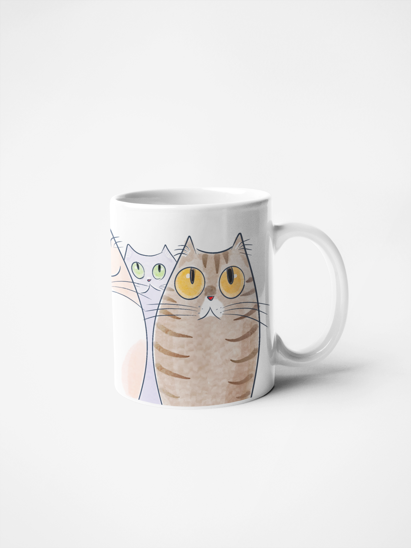 Cana Ceramica Funny Cats