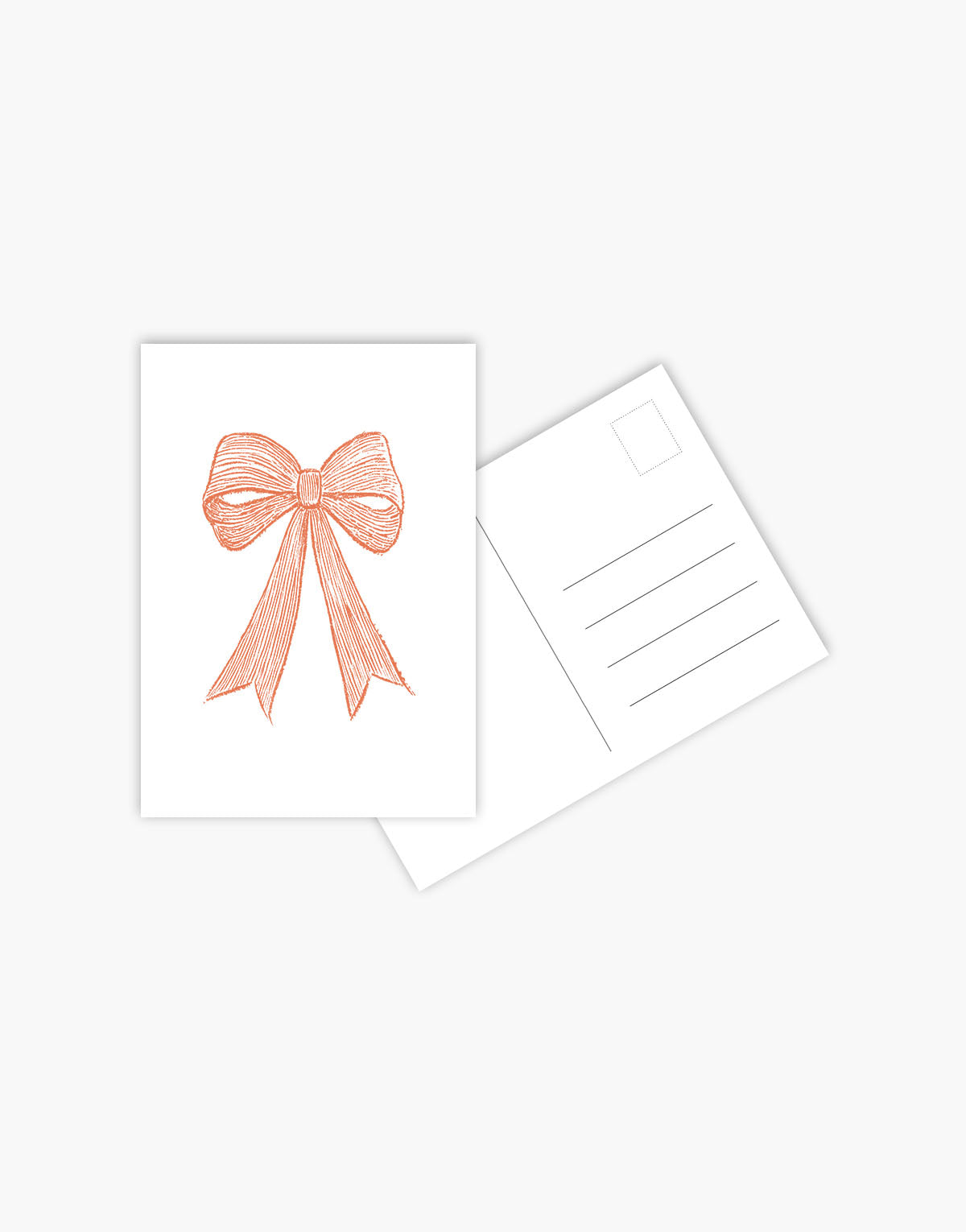 Carte Postala Orange Bow