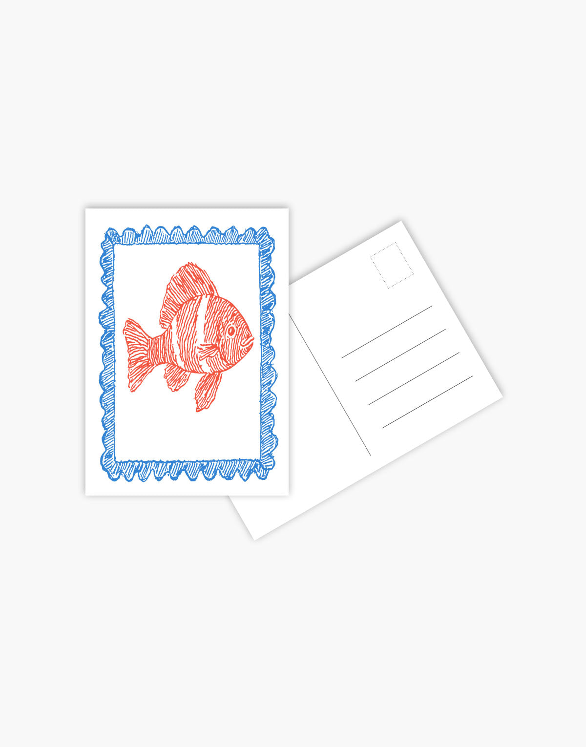 Carte Postala Orange Fish