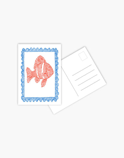 Carte Postala Orange Fish
