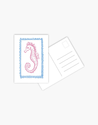 Carte Postala Pink Seahorse