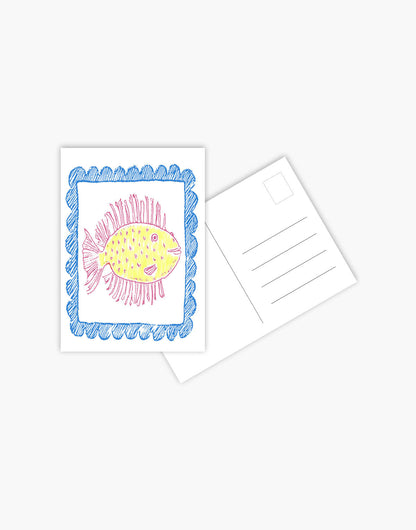 Carte Postala Yellow Fish